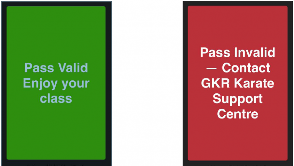 GKR Karate direct debit scanning examples