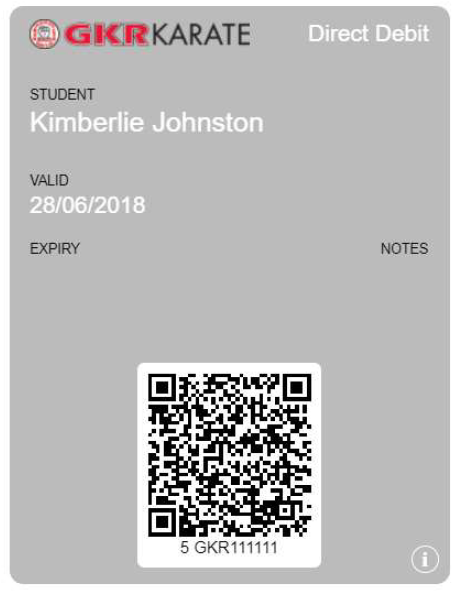 GKR Karate Direct Debit Pass Example