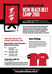 nsw black belt camp 2018