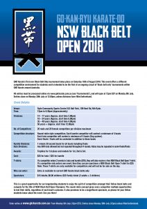 2018 nsw black belt open tournament