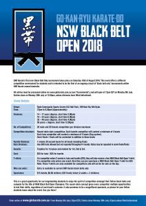 2018 nsw black belt open tournament