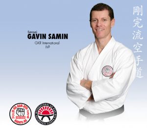 Flash or graphic related to Shihan Gavin Samin, Executive Committee member of GKR Karate