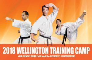 2018 wellington training camp with sensei brad sa'u and the region 21 instructors