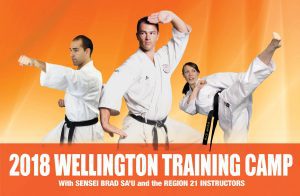 2018 wellington training camp with sensei brad sa'u and the region 21 instructors