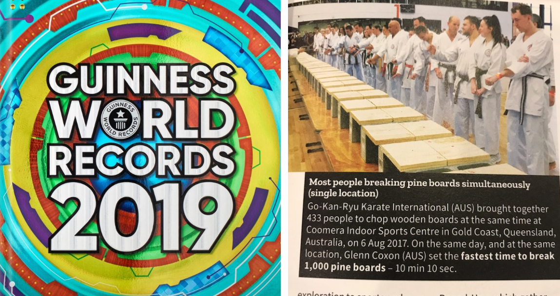 Image related to GKR Karate in the 2019 Guinness Book of World Records