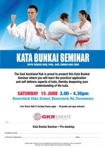 kata bunkai seminar auckland