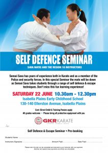 self defence seminar