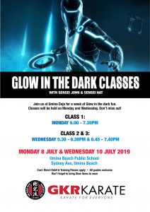 glow in the dark classes