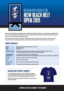Image related to the NSW Black Belt Open 2019
