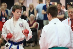 Harry Simms in Action at the GKR Karate World Cup