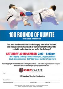 100 rounds of kumite