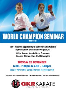 nsw world champion seminar region 21