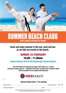 Summer Beach Class with Sensei Antonie de Bruin