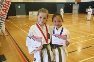 Participants demonstrating kata at the 22NZ Round Robin Kata tournament