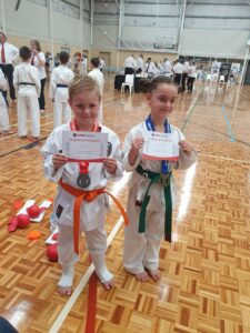 two young students at the wa 2020 state championships