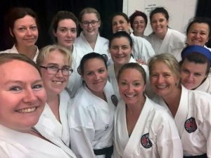 Group shot of GKR Karate's female instructors