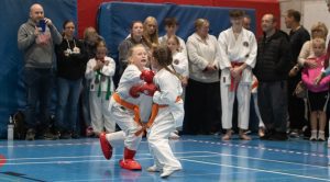 two young karate students