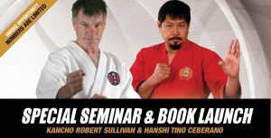 special seminar and book launch kancho robert sullivan & hanshi tino ceberano